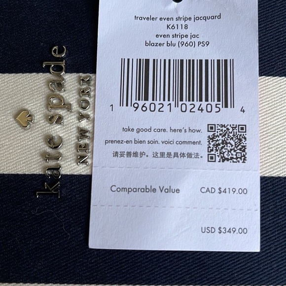Kate Spade Traveler Trunk Crossbody Bag Blazer Blue Multi - Picture 12 of 16